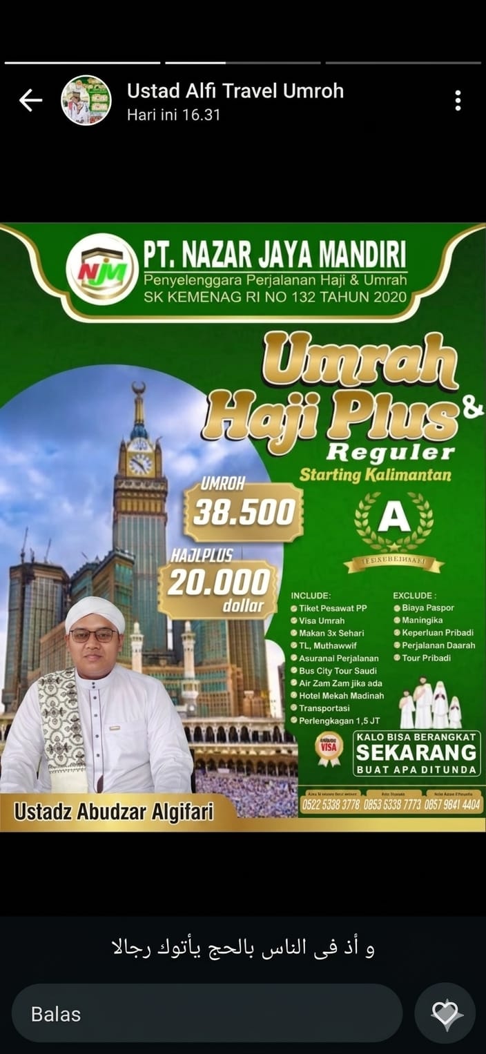 Umroh Maret 2027